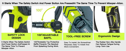 SEESE Brushless Mini Chainsaw